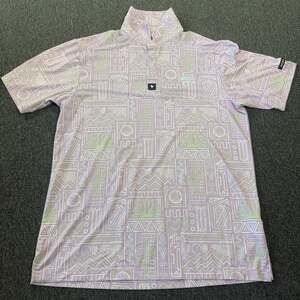 Vintage Y2k Bad Birdie Golf Waste Management Purple Cactus Embroidered Polo M